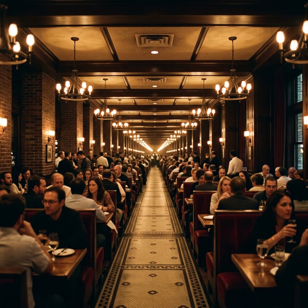 Infinite restaurant hall